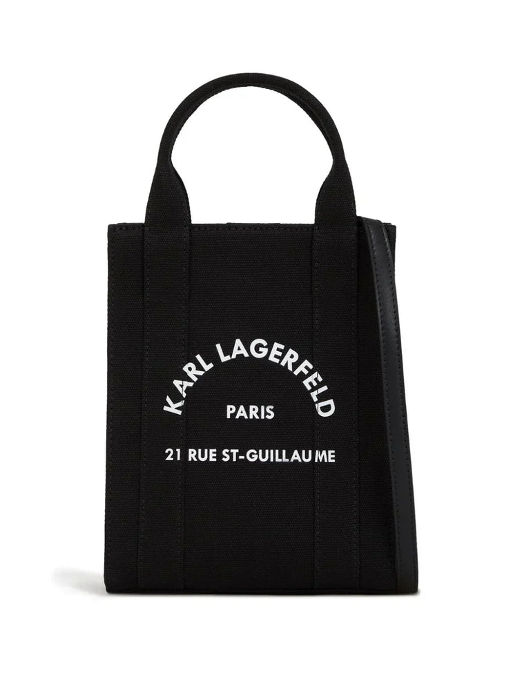 KARL LAGERFELD SMALL RUE ST-GUILLAUME SQUARE TOTE BAG