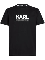 KARL LAGERFELD STACK-LOGO T-SHIRT