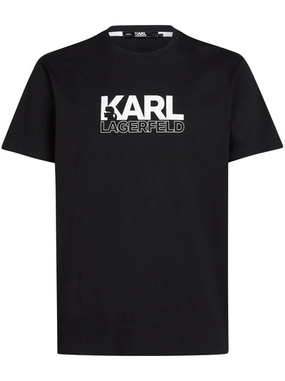 KARL LAGERFELD STACK-LOGO T-SHIRT