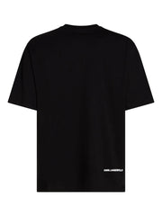 KARL LAGERFELD BOUCLE-PATCH T-SHIRT