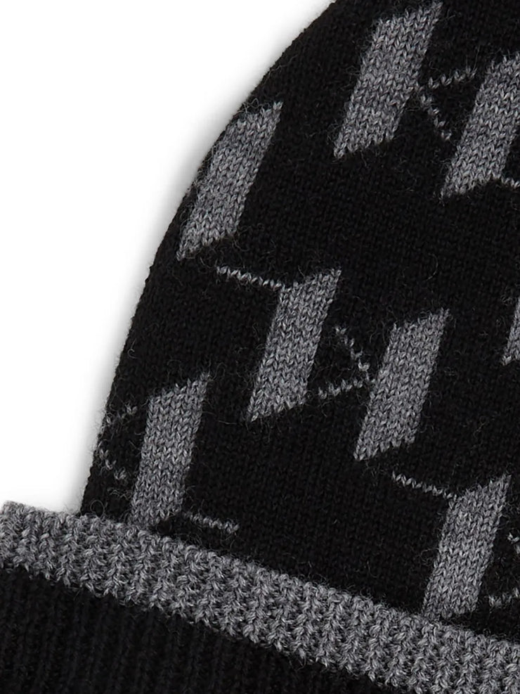 Karl Lagerfeld intarsia-knit monogram beanie