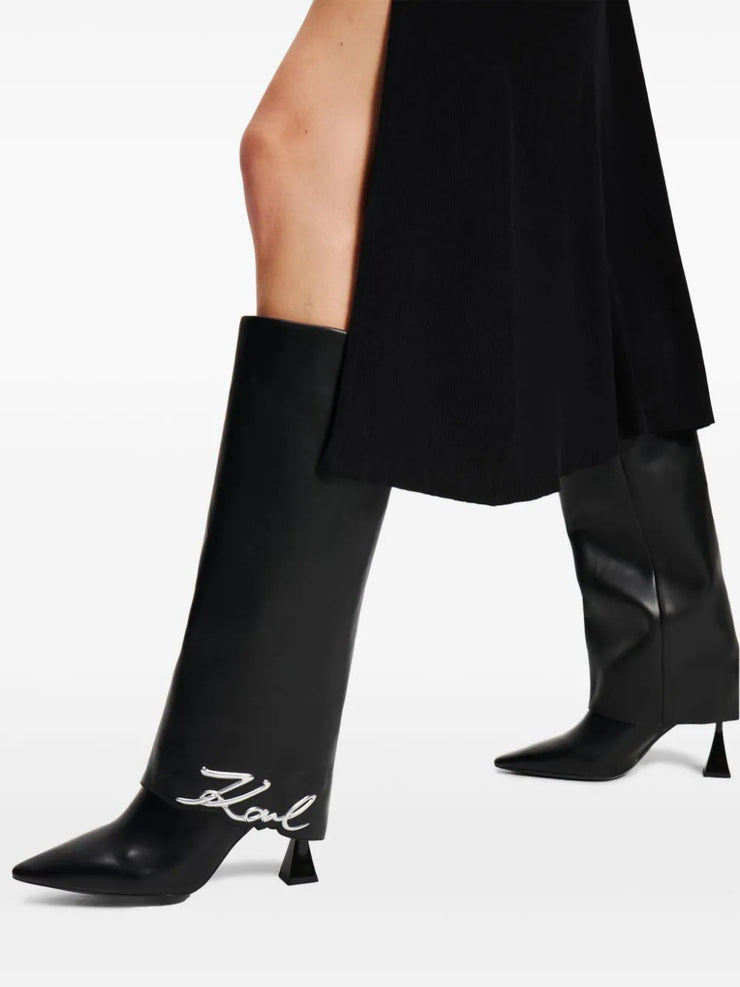 KARL LAGERFELD 90MM DEBUT FOLD-DOWN BOOTS