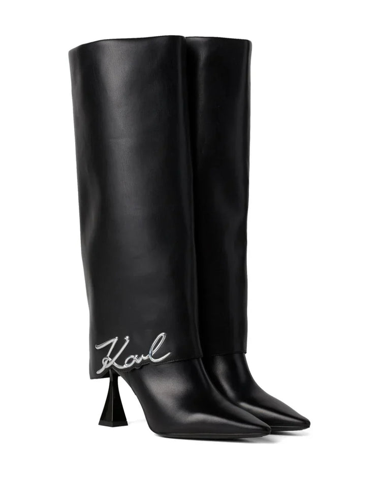 KARL LAGERFELD 90MM DEBUT FOLD-DOWN BOOTS