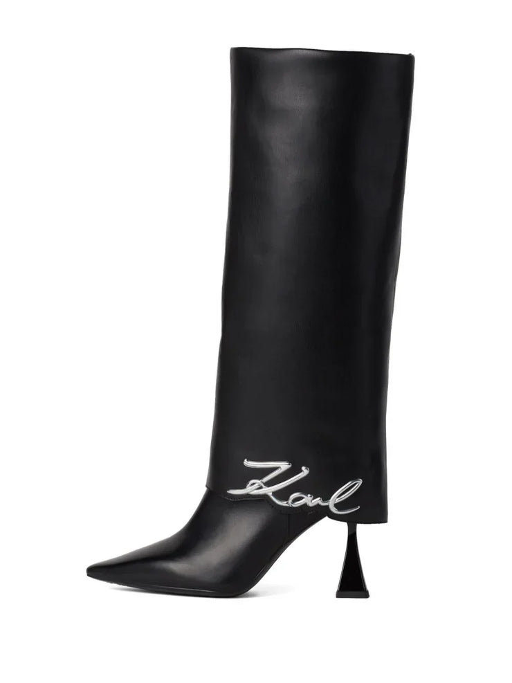 KARL LAGERFELD 90MM DEBUT FOLD-DOWN BOOTS