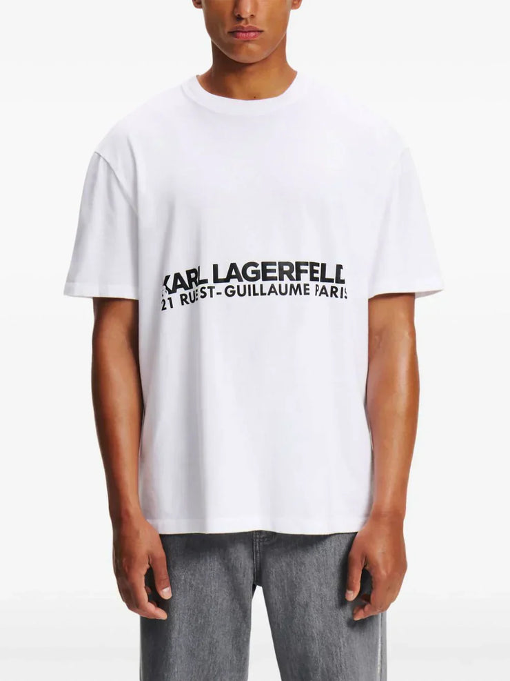 KARL LAGERFELD RUE ST-GUILLAUME WASHED EFFECT T-SHIRT