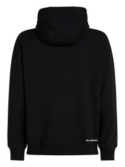 KARL LAGERFELD MONOGRAM-DEGRADE HOODIE