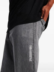 KARL LAGERFELD RUE ST-GUILLAUME WASHED-EFFECT JEANS