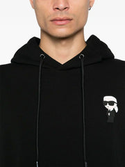 KARL LAGERFELD IKONIK KARL BLACK HOODIE