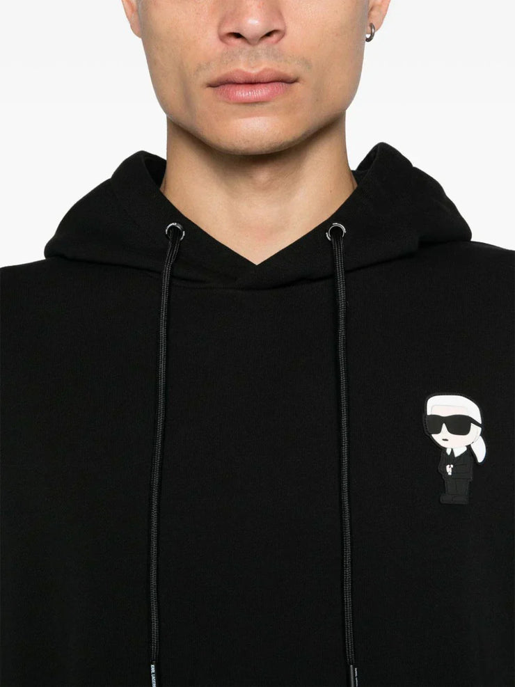 KARL LAGERFELD IKONIK KARL BLACK HOODIE