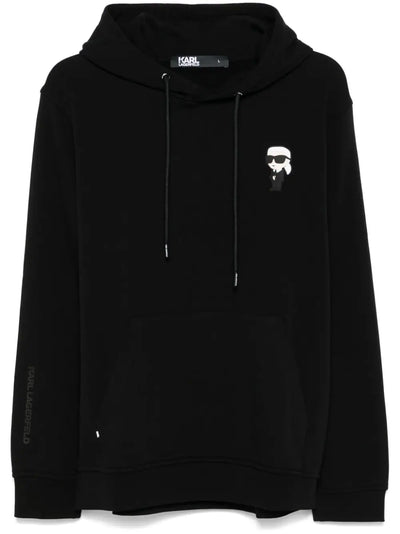 KARL LAGERFELD IKONIK KARL BLACK HOODIE