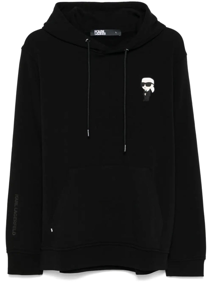KARL LAGERFELD IKONIK KARL BLACK HOODIE