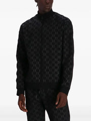 KARL LAGERFELD JACQUARD BOMBER JACKET