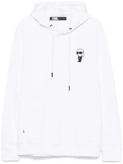 KARL LAGERFELD IKONIK KARL WHITE HOODIE