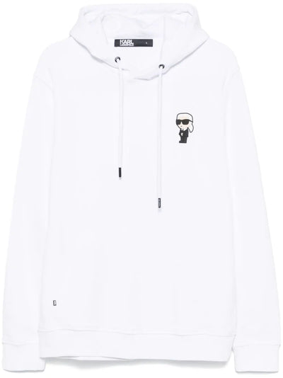 KARL LAGERFELD IKONIK KARL WHITE HOODIE