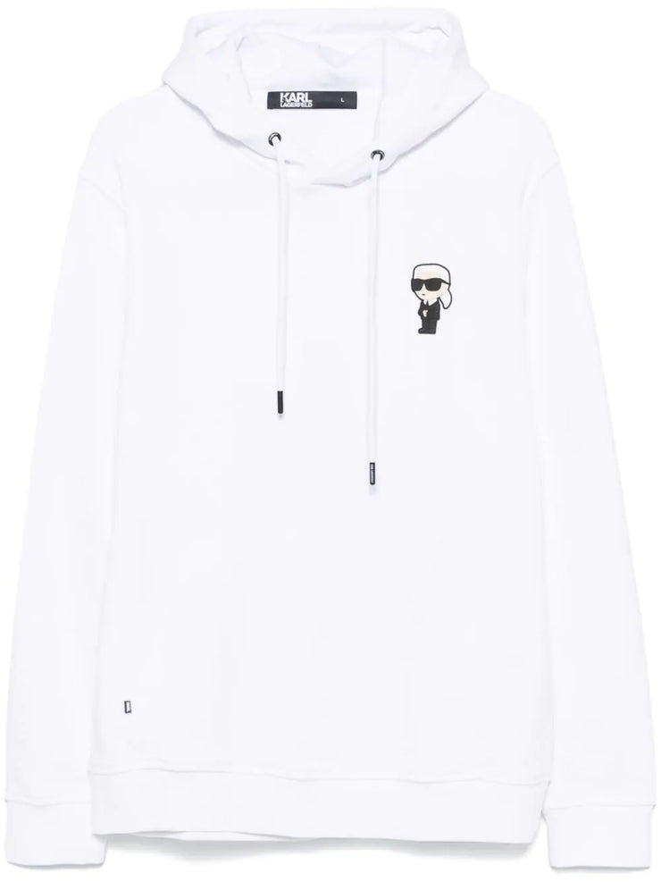 KARL LAGERFELD IKONIK KARL WHITE HOODIE