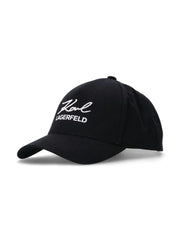 KARL LAGERFELD LOGO-EMBROIDERED BASEBALL CAP