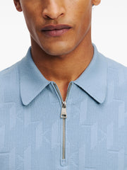 Karl Lagerfeld Monogram Short-Sleeve Polo Shirt
