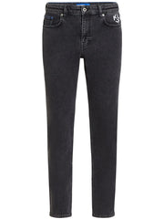 Karl Lagerfeld Men Logo Print Skinny Jeans