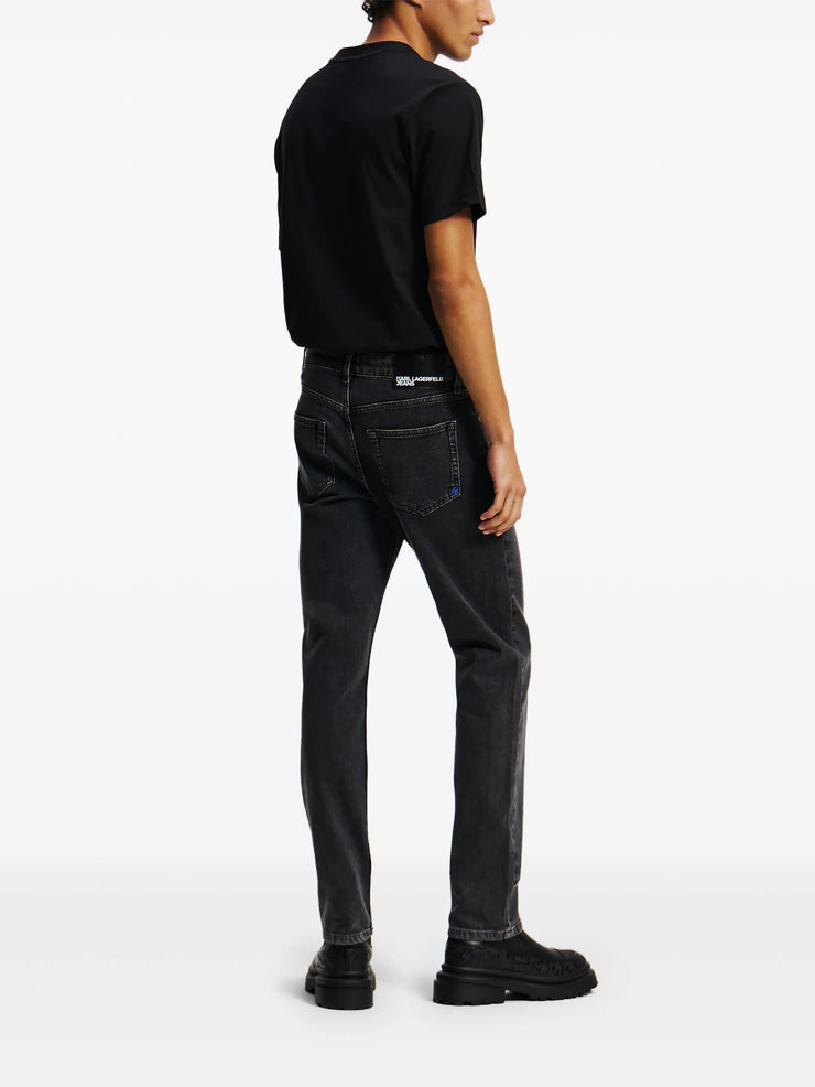 Karl Lagerfeld Men Logo Print Skinny Jeans