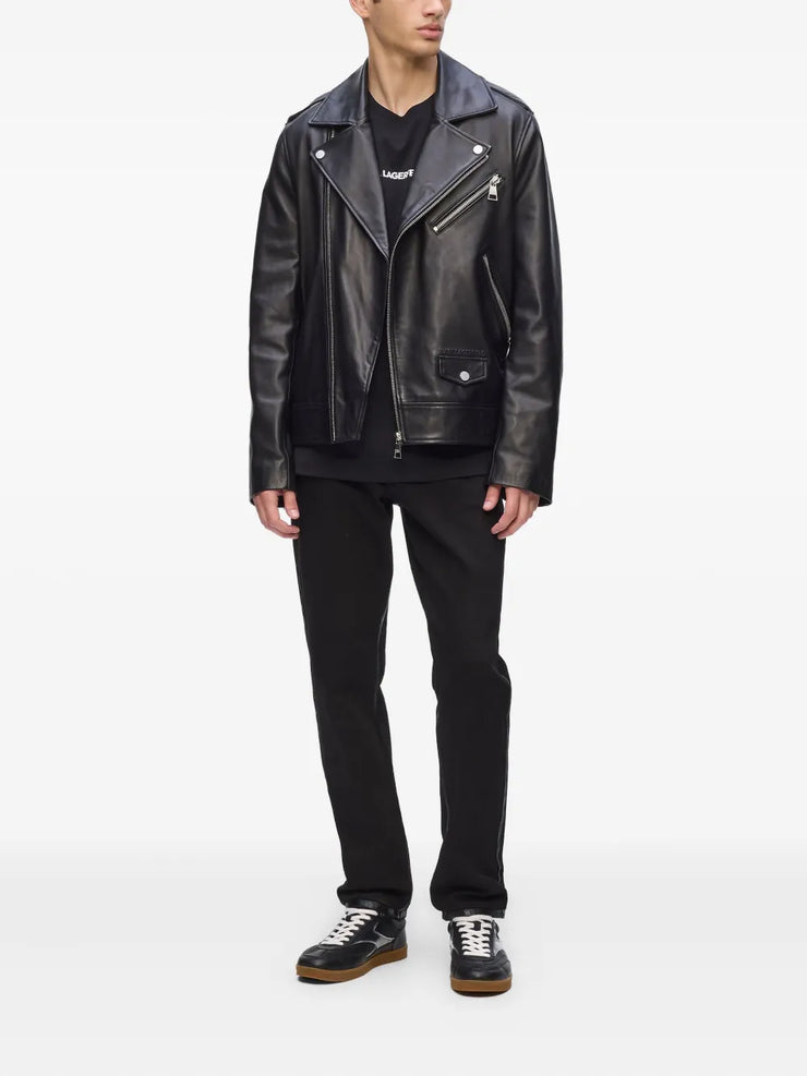 Karl Lagerfeld Essential leather jacket