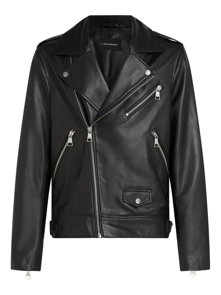 Karl Lagerfeld Essential leather jacket