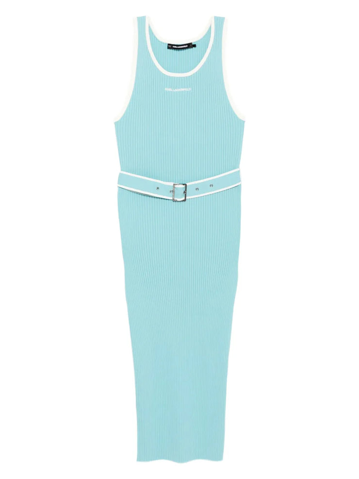 Karl Lagerfeld logo-embroidered dress