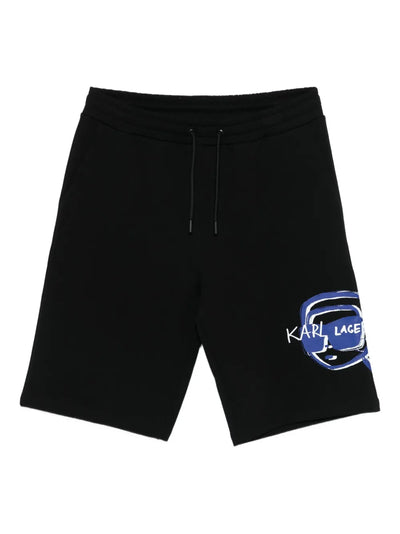 Karl Lagerfeld logo-Print Drawstring Shorts