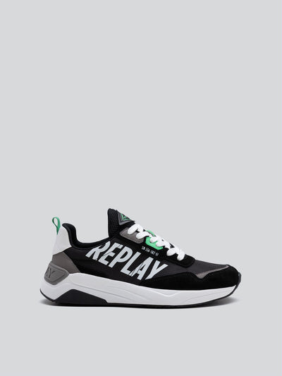 REPLAY TENNET SIGN SNEAKERS WITH LACES