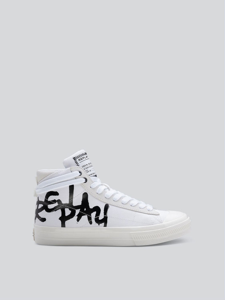 REPLAY SNAP TONE 2 MID-CUT SNEAKERS WITH LACES