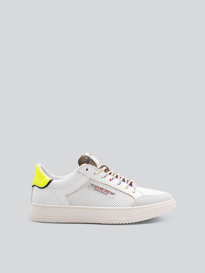 REPLAY RELOAD MIXER LEATHER SNEAKERS WITH LACES