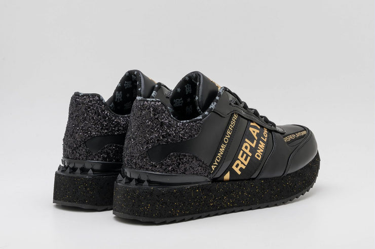 REPLAY PENNY TAPE SNEAKERS WITH LACES