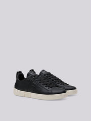 REPLAY POLYS W SPARK LEATHER SNEAKERS WITH LACES