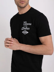 REPLAY JERSEY T-SHIRT WITH MOTORCYCLE PRINT