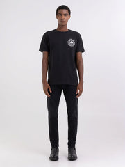 REPLAY T-SHIRT WITH MOTORCYCLE CLUB PRINT