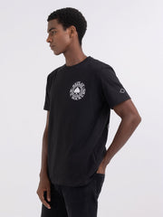 REPLAY T-SHIRT WITH MOTORCYCLE CLUB PRINT