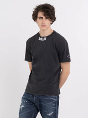 REPLAY JERSEY T-SHIRT WITH PRINT