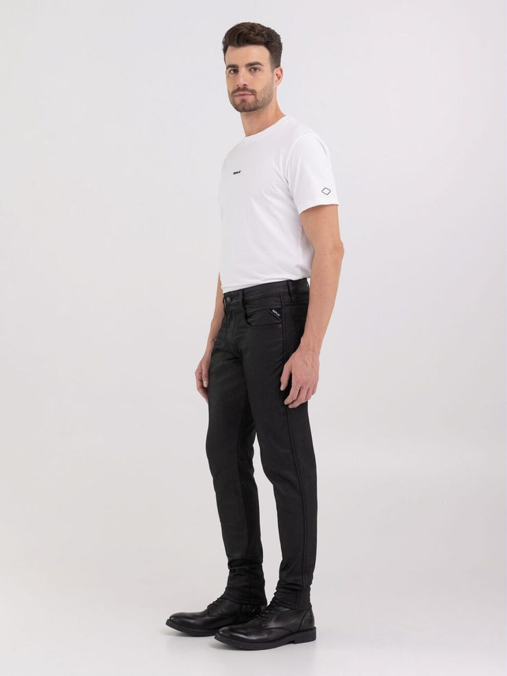 REPLAY SUPER SLIM FIT WAX COATED BRONNY JEANS