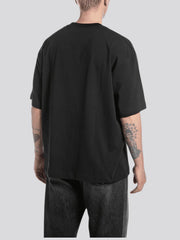 REPLAY CREW-NECK T-SHIRT WITH REPLAY X GARRIX LOGO AND LETTERING