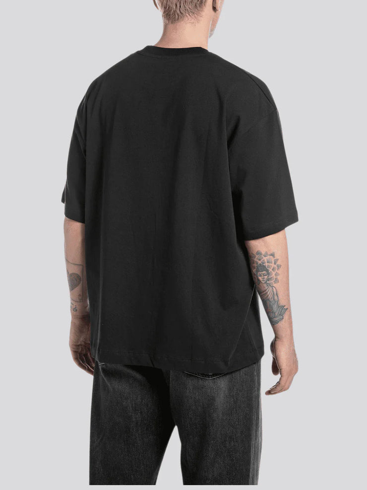 REPLAY CREW-NECK T-SHIRT WITH REPLAY X GARRIX LOGO AND LETTERING