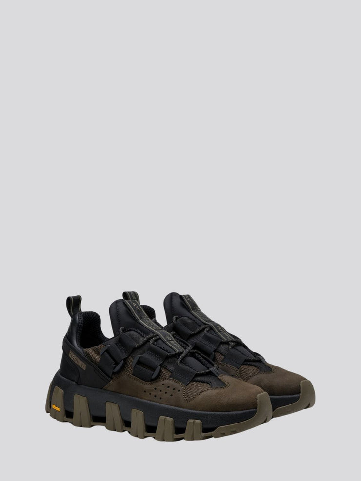 REPLAY SHEL M MOON LEATHER SNEAKERS