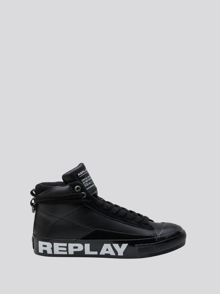 REPLAY SNAP CAMPUS MID CUT SNEAKERS WITH LACES