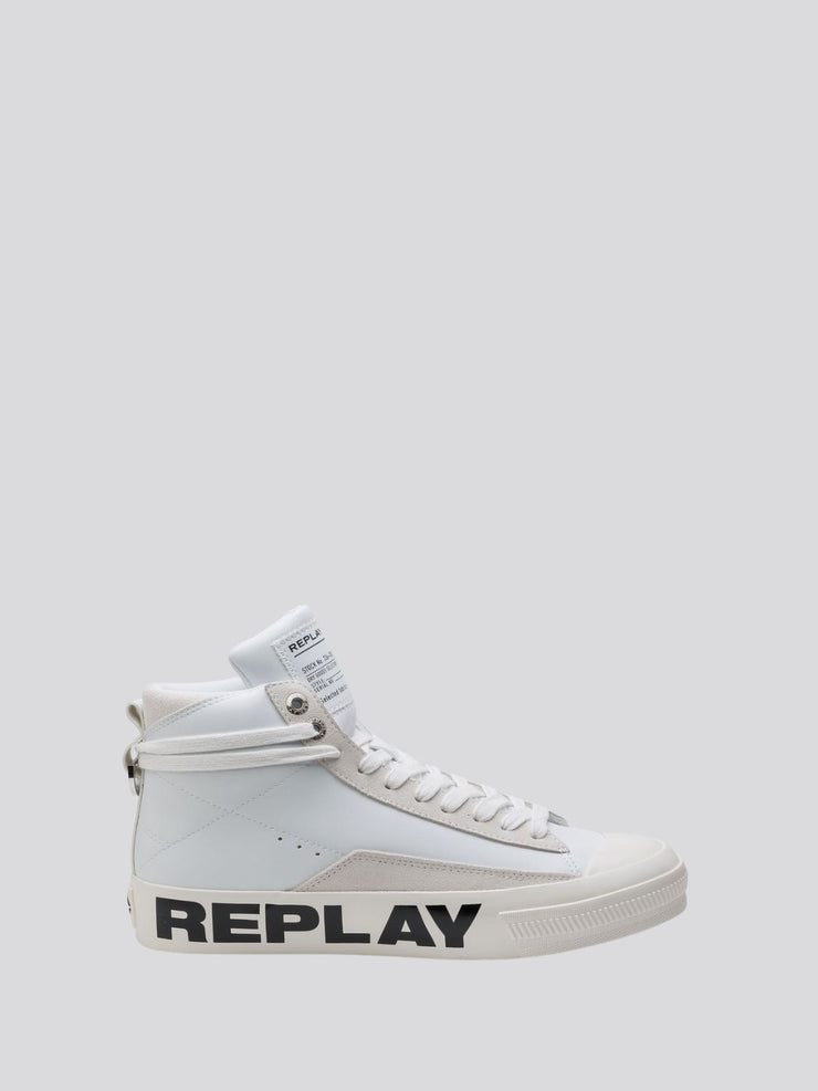 REPLAY SNAP CAMPUS MID CUT SNEAKERS WITH LACES