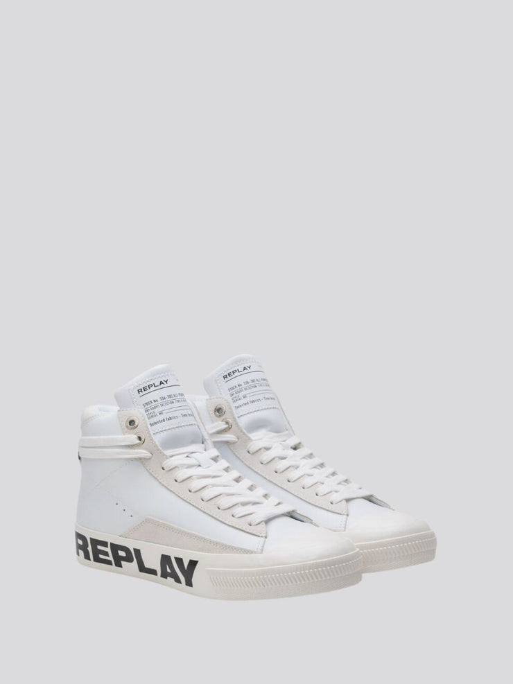 REPLAY SNAP CAMPUS MID CUT SNEAKERS WITH LACES
