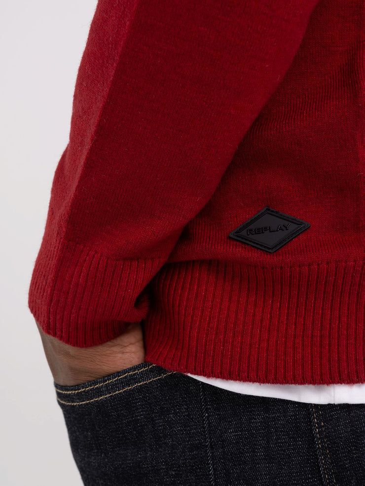 REPLAY CREWNECK SWEATER IN WOOL BLEND