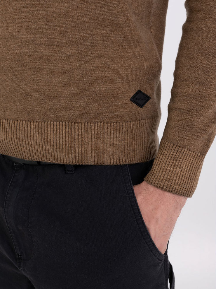 REPLAY CREWNECK SWEATER IN WOOL BLEND