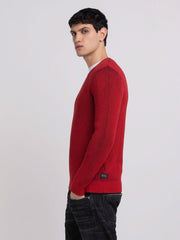 REPLAY CREWNECK SWEATER IN COTTON