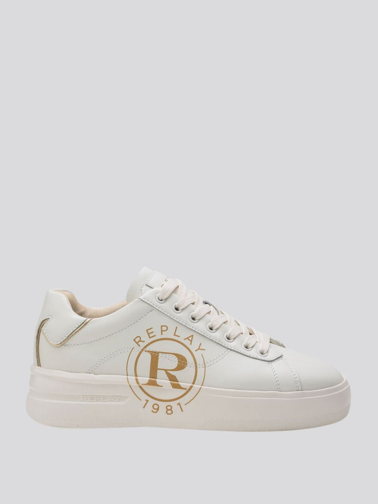 REPLAY UNIVERSITY W CIRCLE SNEAKERS WITH LACES