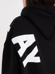 REPLAY SWEATER WITH HOOD AND REPLAY PRINT