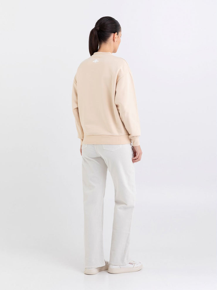 REPLAY OVERSIZED SWEATSHIRT WITH ARCHIVE LOGO