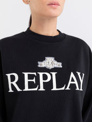 REPLAY OVERSIZED SWEATSHIRT WITH REPLAY LOGO